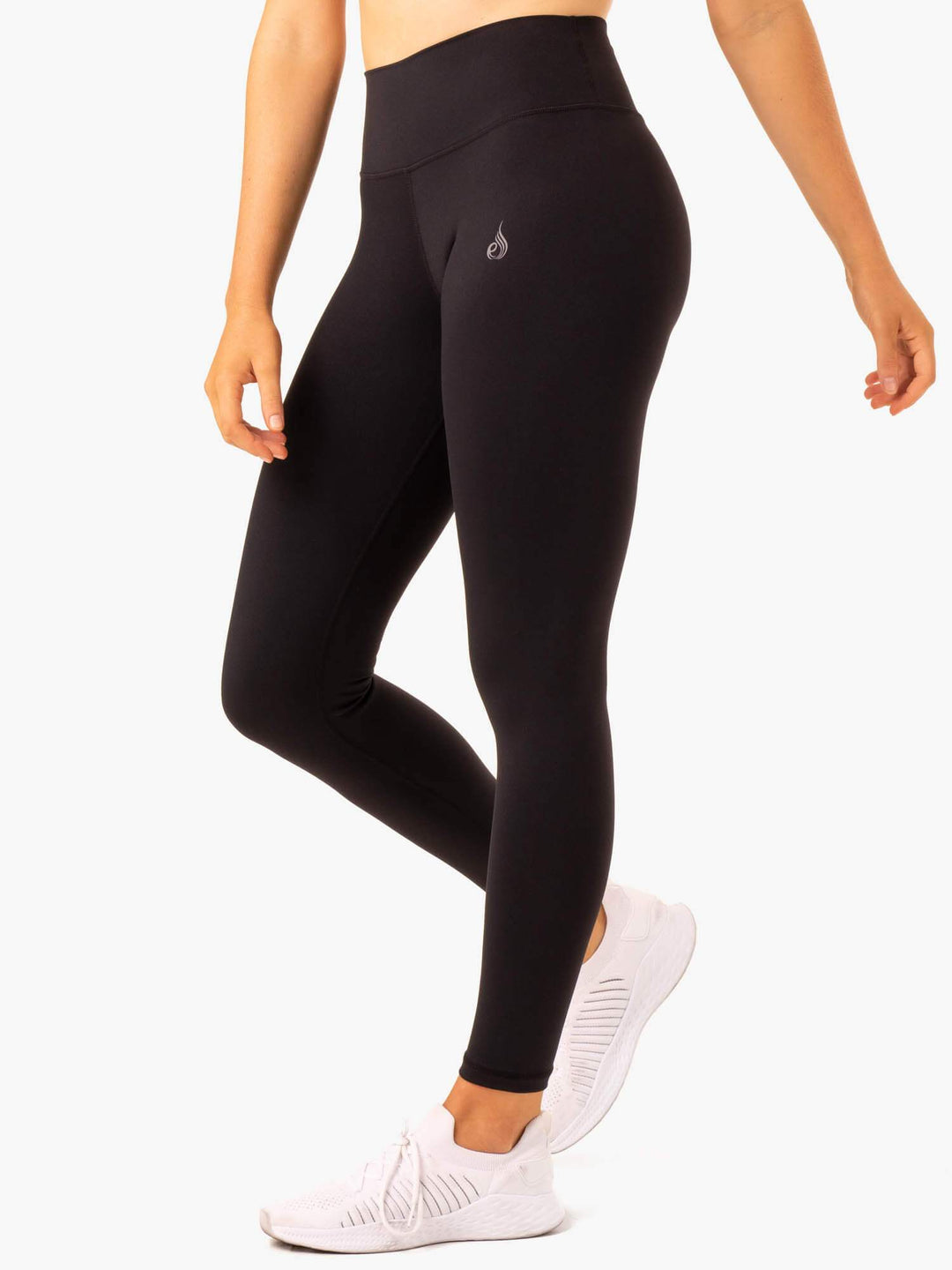 Movement High Waisted Pocket Leggings - Black Clothing Ryderwear 