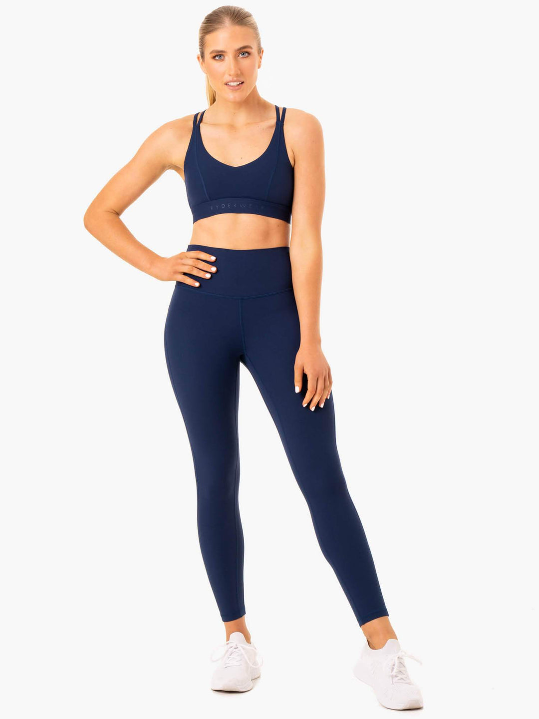 NKD Align Leggings - Navy Clothing Ryderwear 