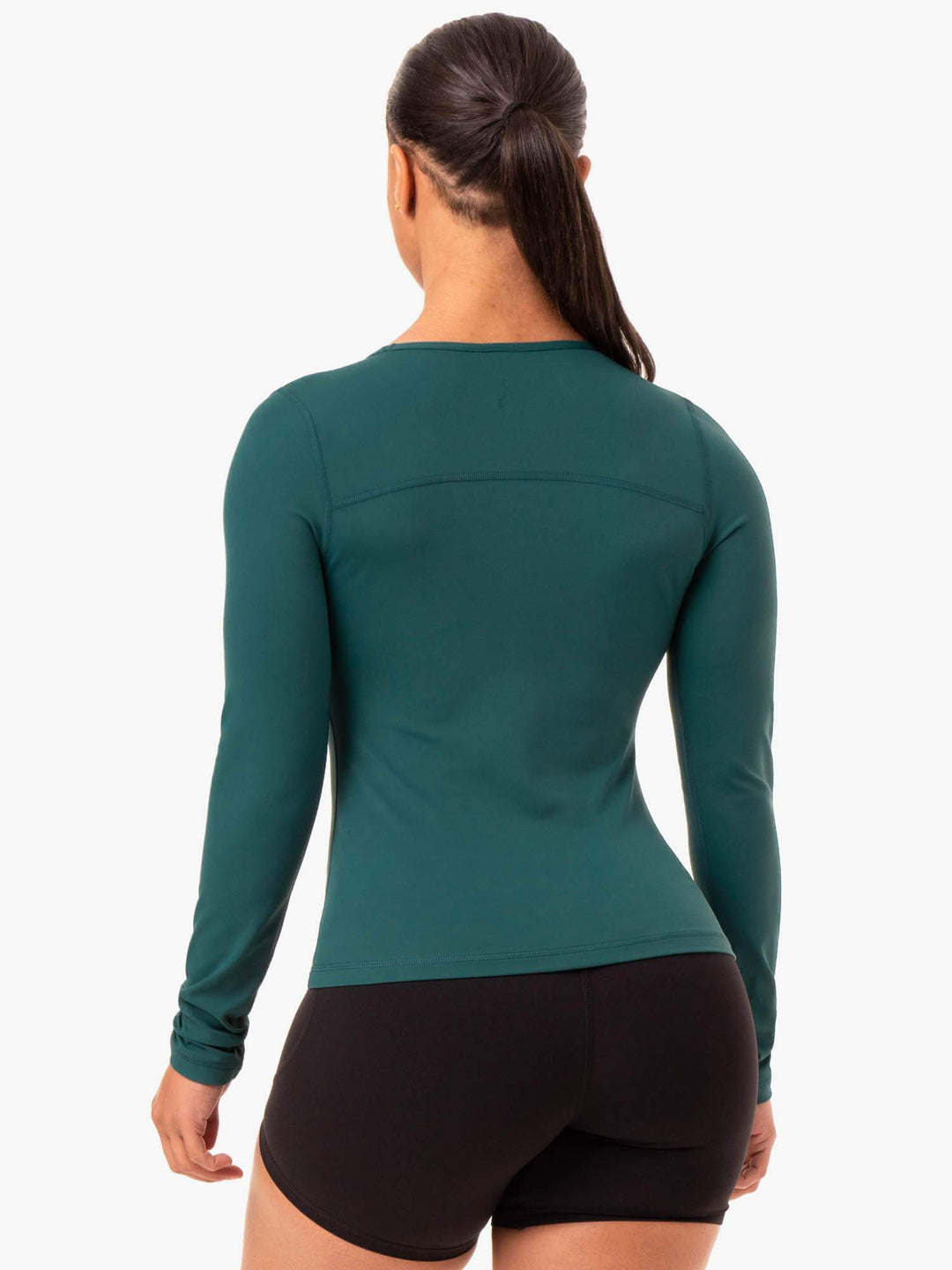 NKD Align Long Sleeve Training Top - Teal Clothing Ryderwear 