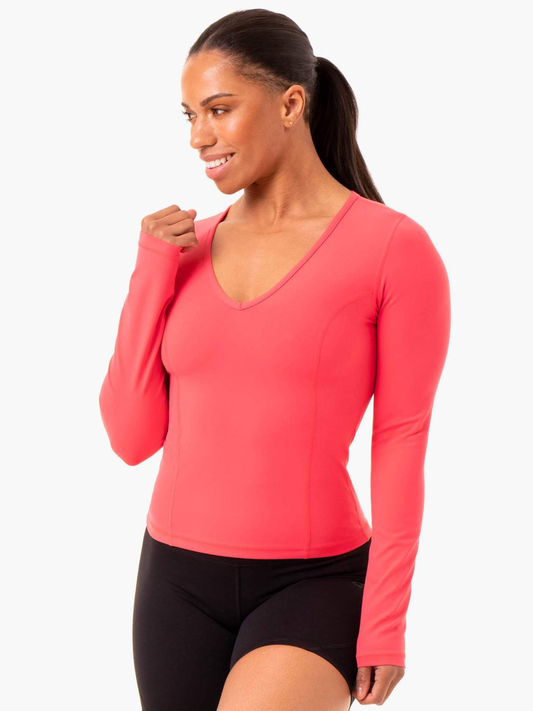 NKD Align Long Sleeve Training Top - Watermelon Clothing Ryderwear 