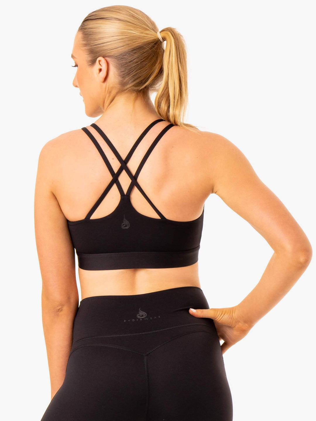 NKD Align Sports Bra - Black Clothing Ryderwear 