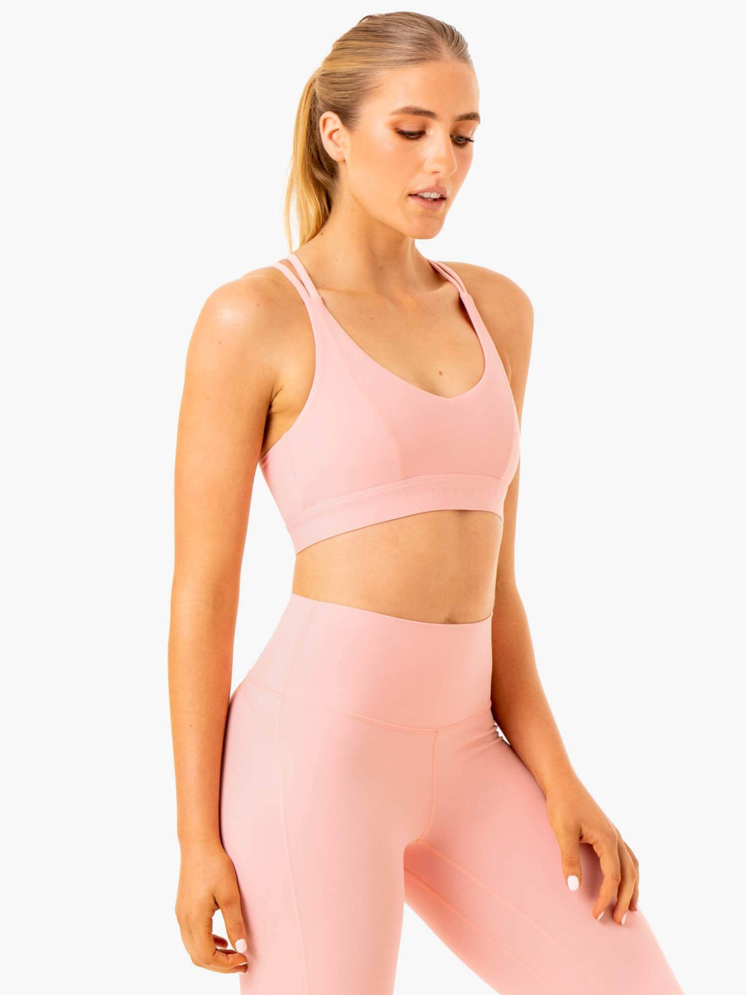 NKD Align Sports Bra - Pink Clothing Ryderwear 