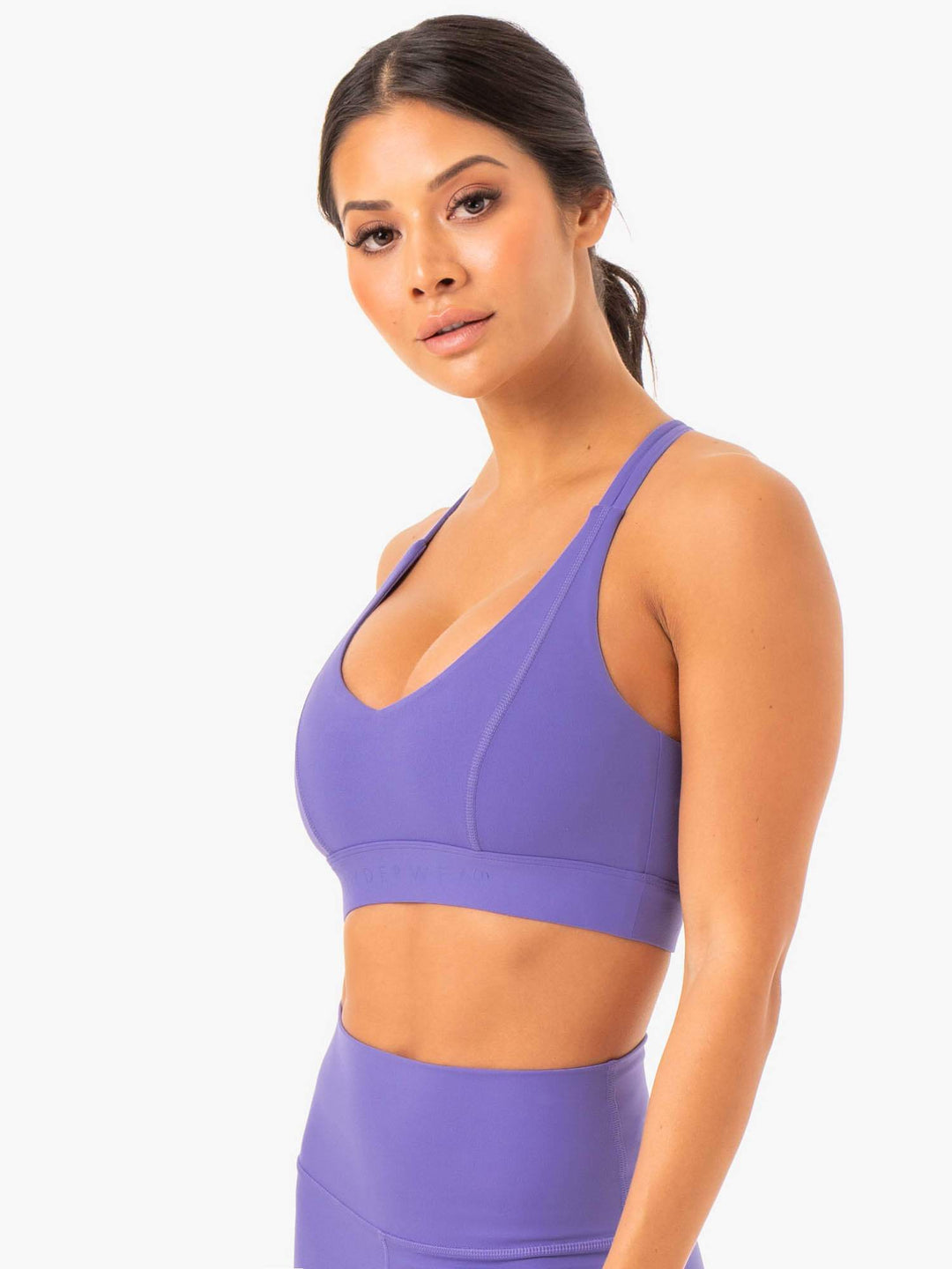 NKD Align Sports Bra - Purple Clothing Ryderwear 