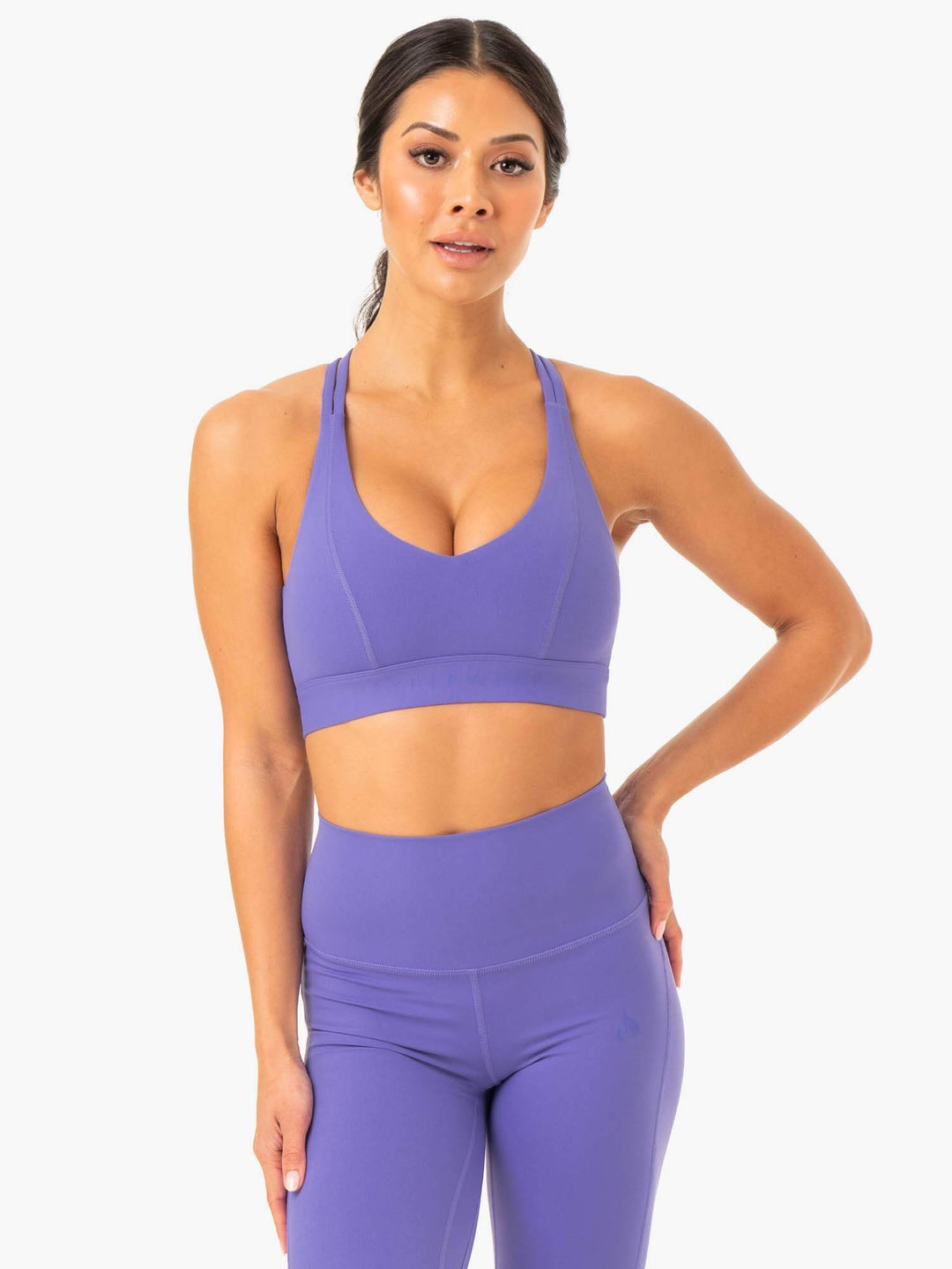 NKD Align Sports Bra - Purple Clothing Ryderwear 