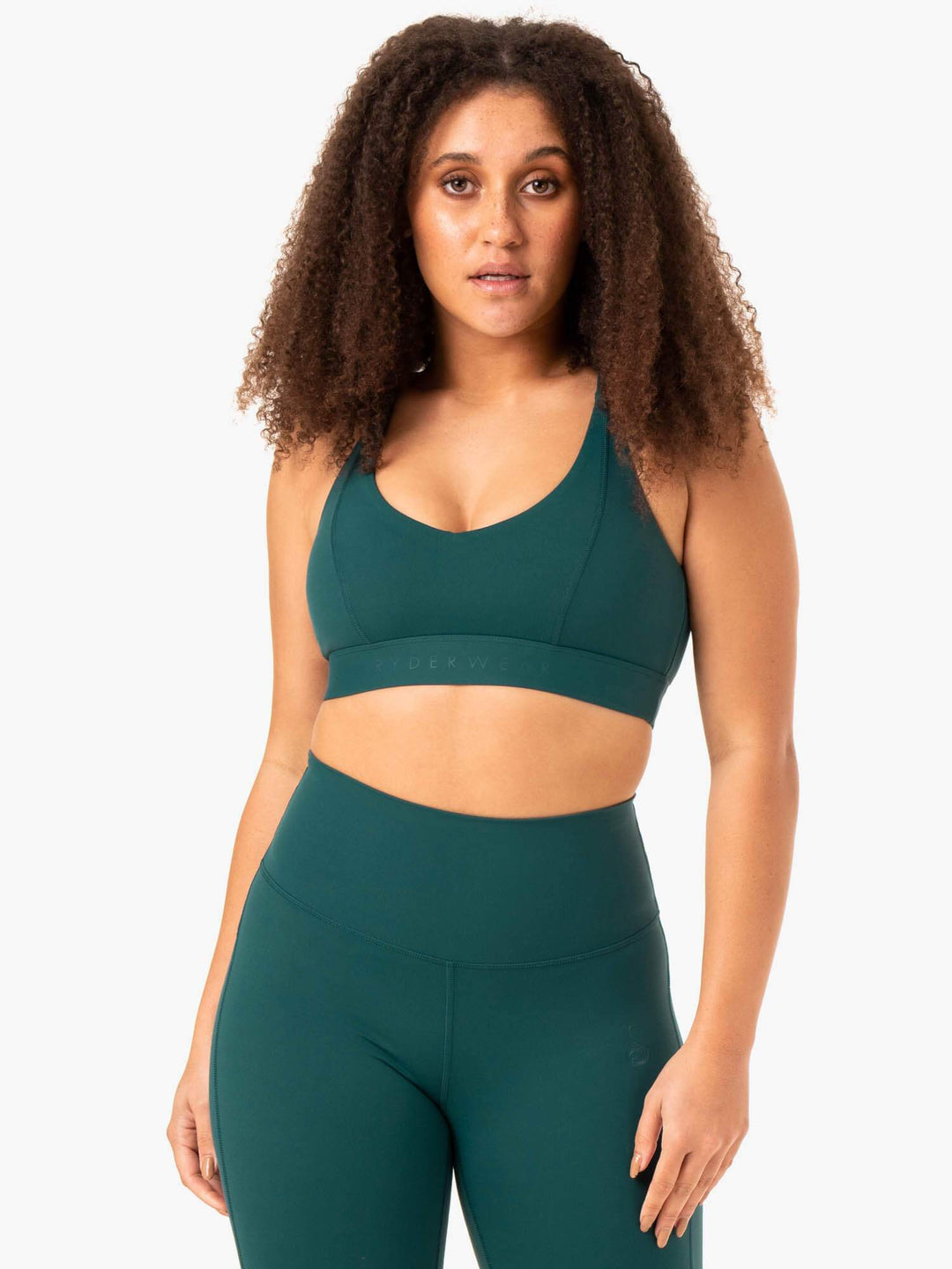 NKD Align Sports Bra - Teal Clothing Ryderwear 