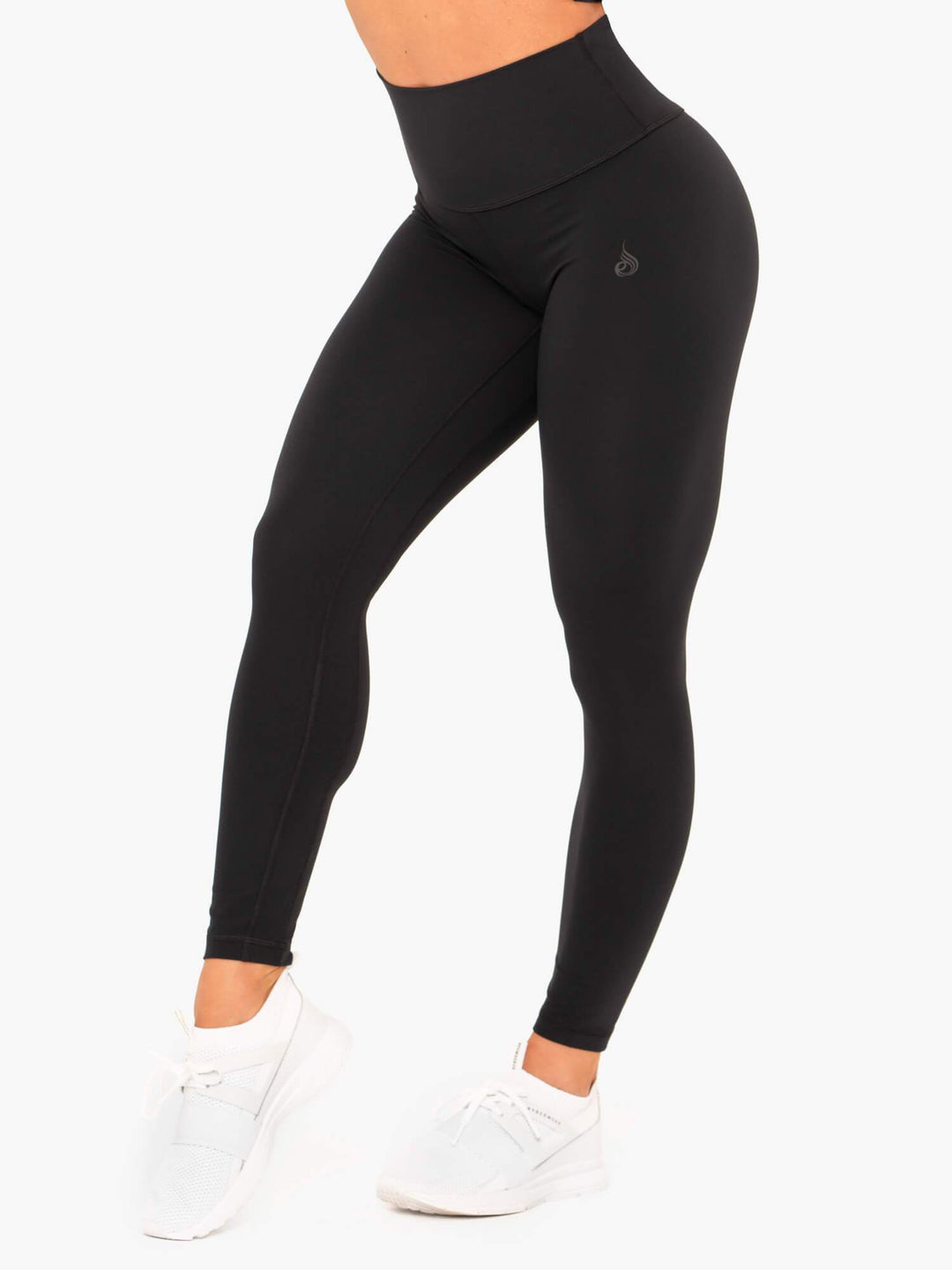 NKD High Waisted Leggings - Black Clothing Ryderwear 