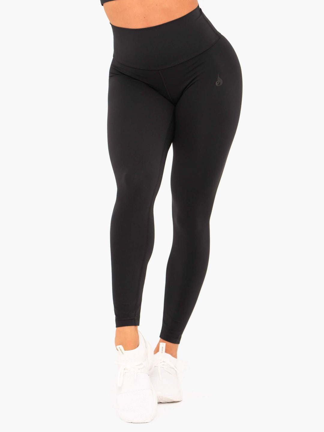 NKD High Waisted Leggings - Black Clothing Ryderwear 