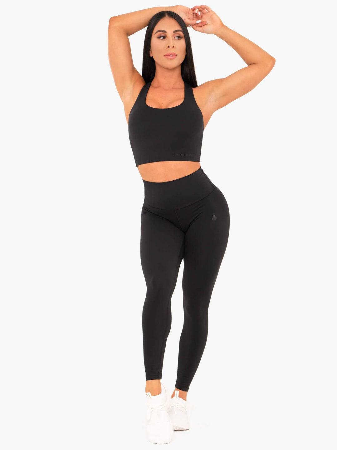 NKD High Waisted Leggings - Black Clothing Ryderwear 