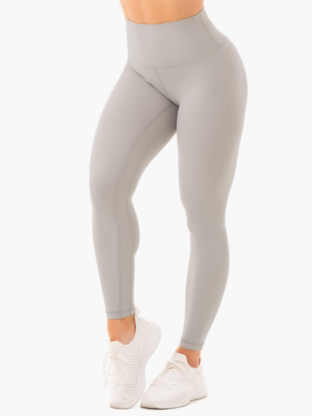 NKD High Waisted Leggings - Grey Clothing Ryderwear 