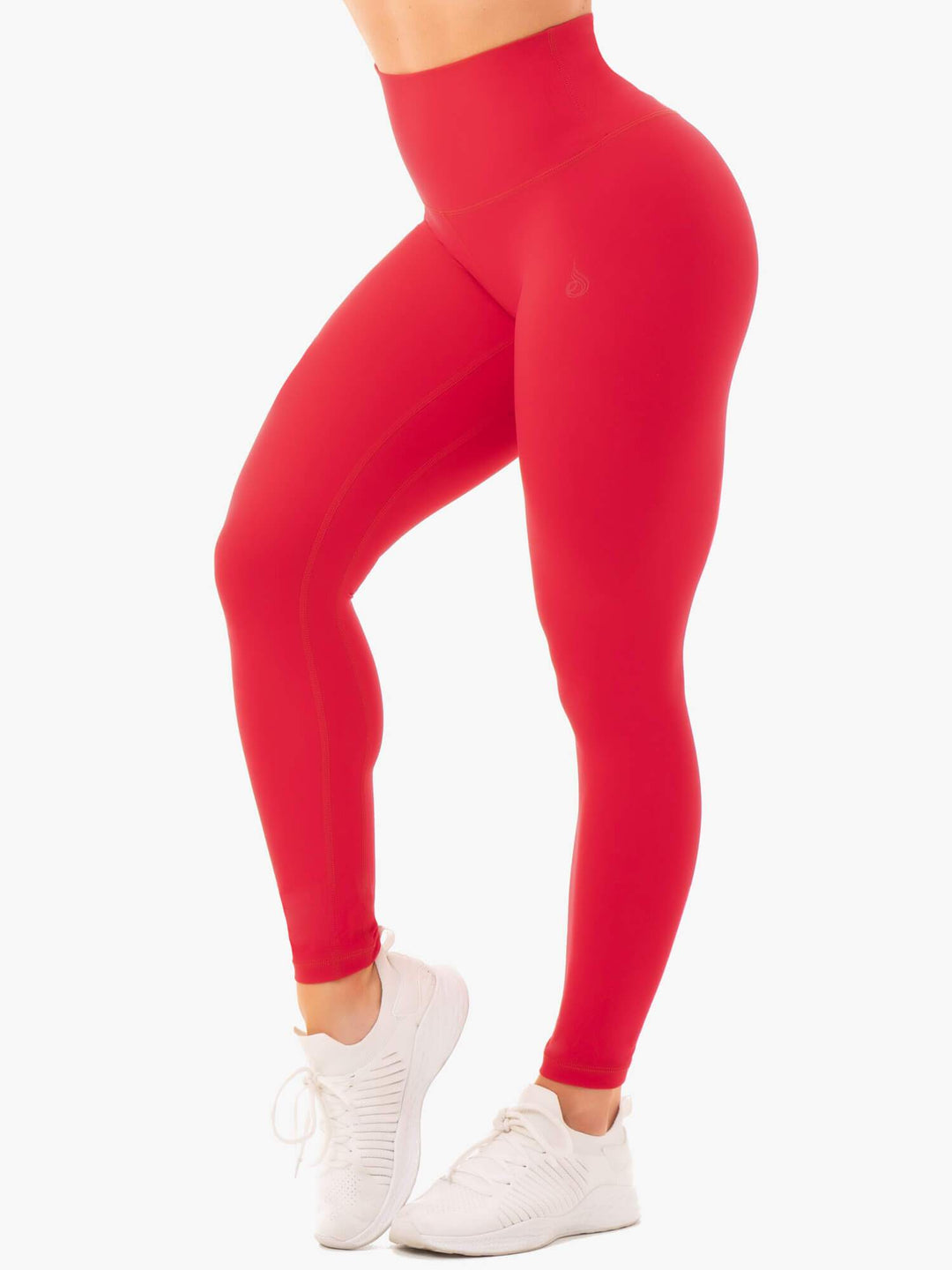 NKD High Waisted Leggings - Red Clothing Ryderwear 