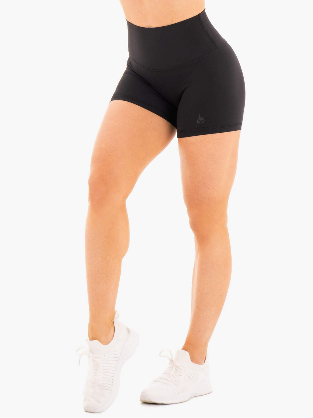 NKD High Waisted Shorts - Black Clothing Ryderwear 