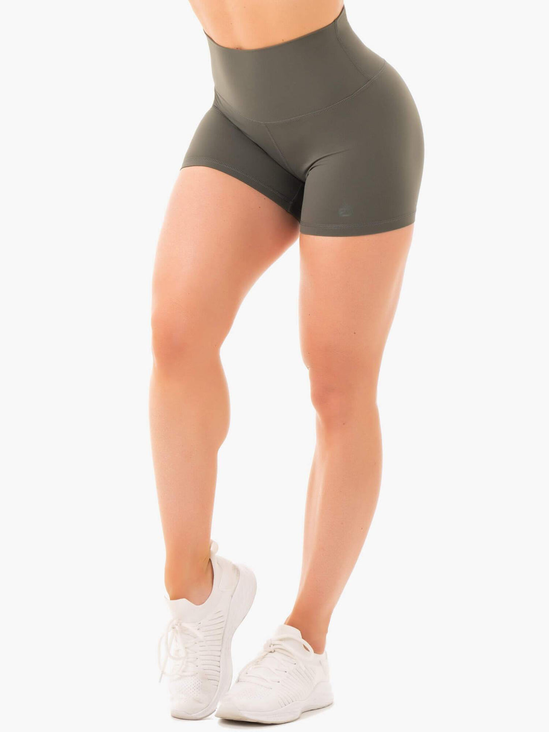 NKD High Waisted Shorts - Khaki Clothing Ryderwear 