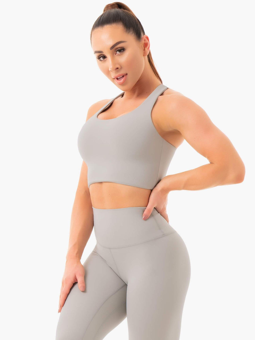 NKD Sports Bra - Grey Clothing Ryderwear 