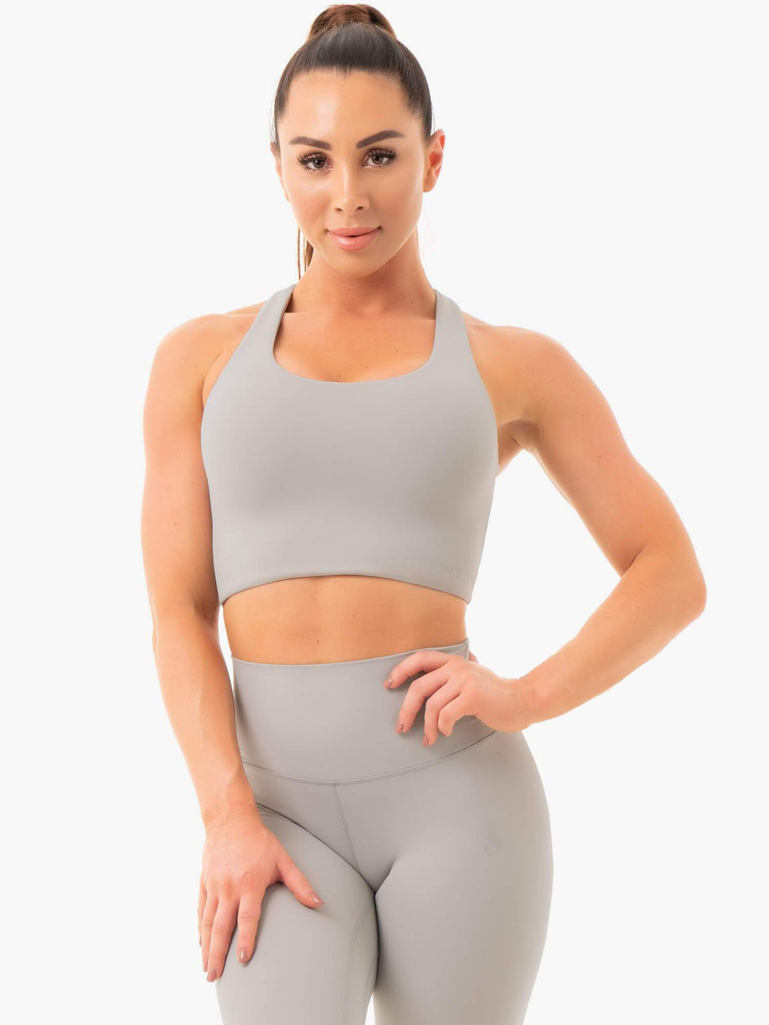 NKD Sports Bra - Grey Clothing Ryderwear 