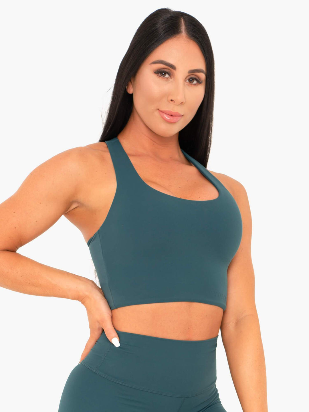 NKD Sports Bra - Teal Clothing Ryderwear 