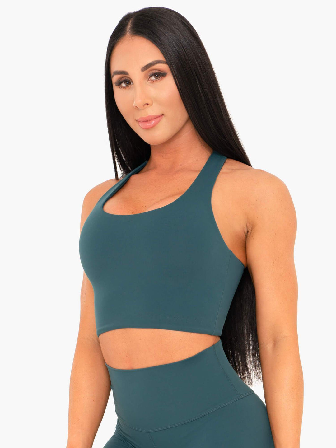 NKD Sports Bra - Teal Clothing Ryderwear 