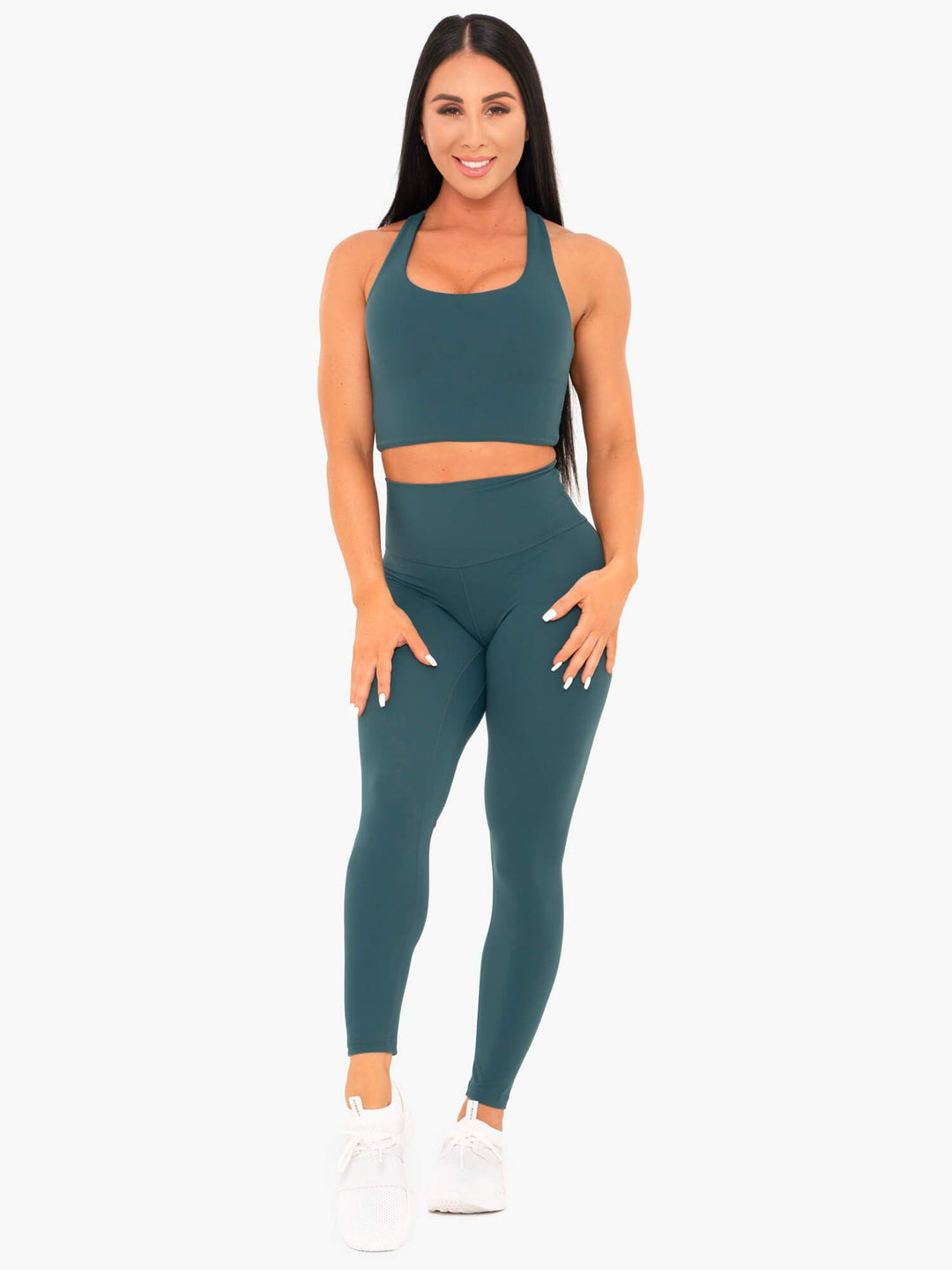 NKD Sports Bra - Teal Clothing Ryderwear 