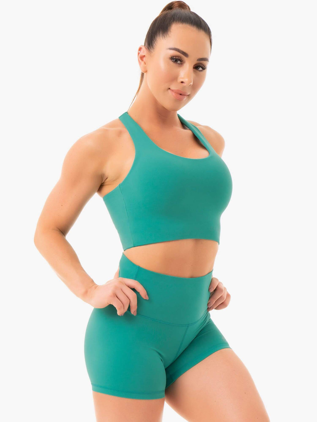 NKD Sports Bra - Turquoise Clothing Ryderwear 