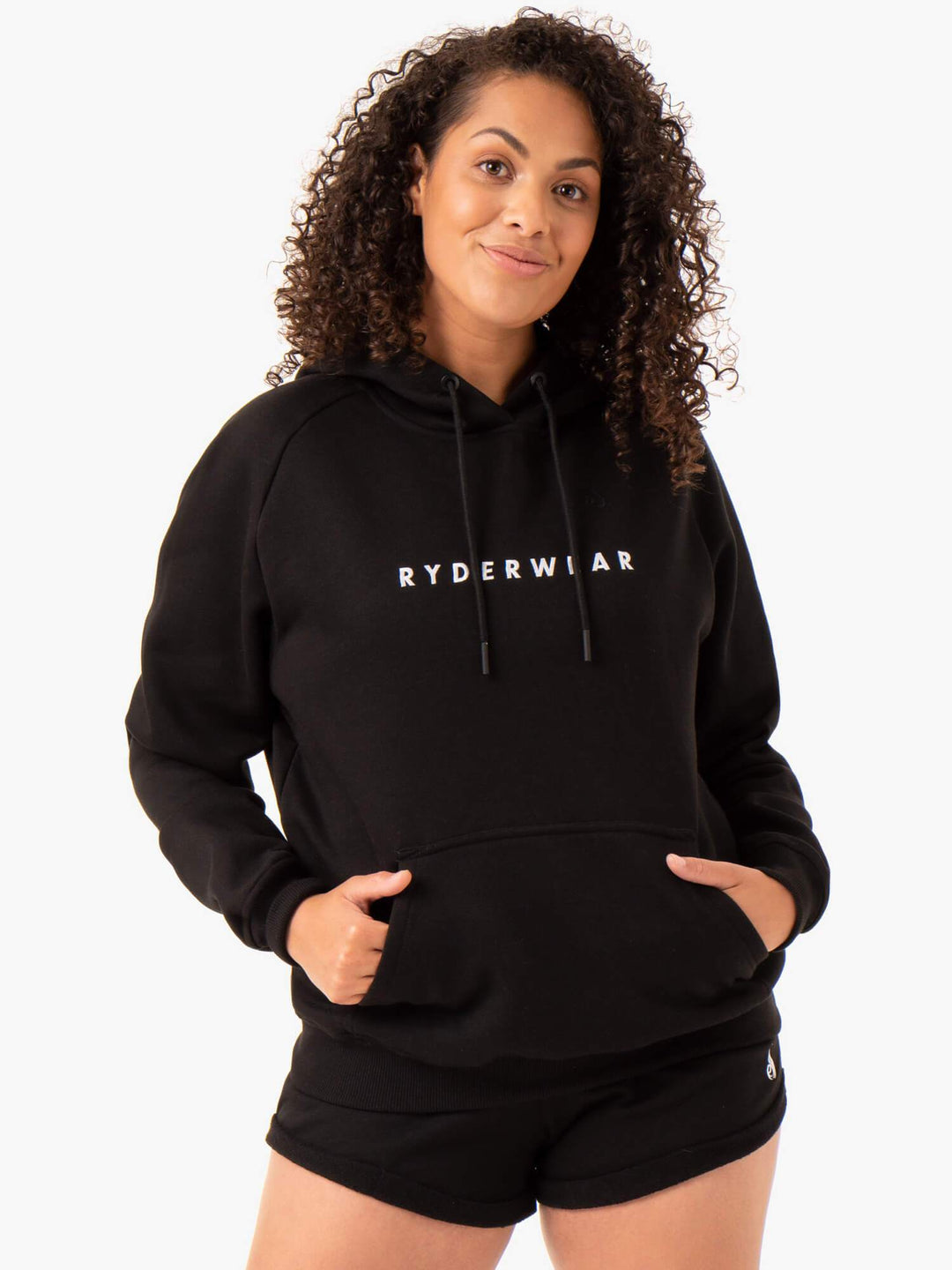 Off Duty Fleece Hoodie - Black Clothing Ryderwear 