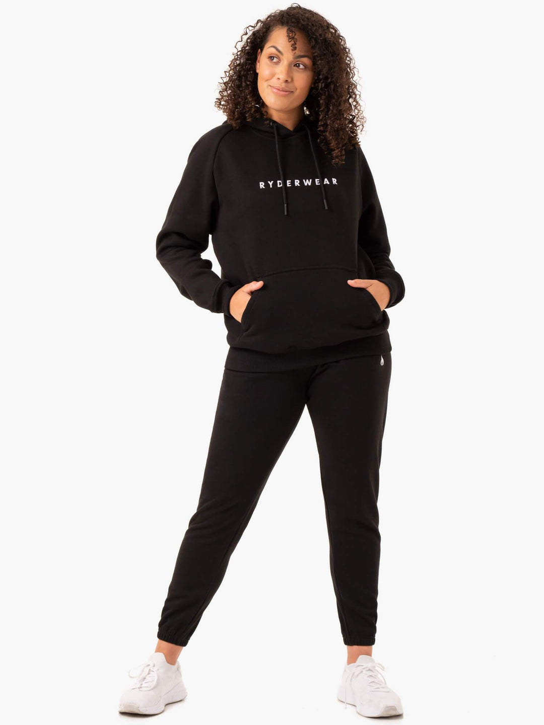 Off Duty Fleece Hoodie - Black Clothing Ryderwear 