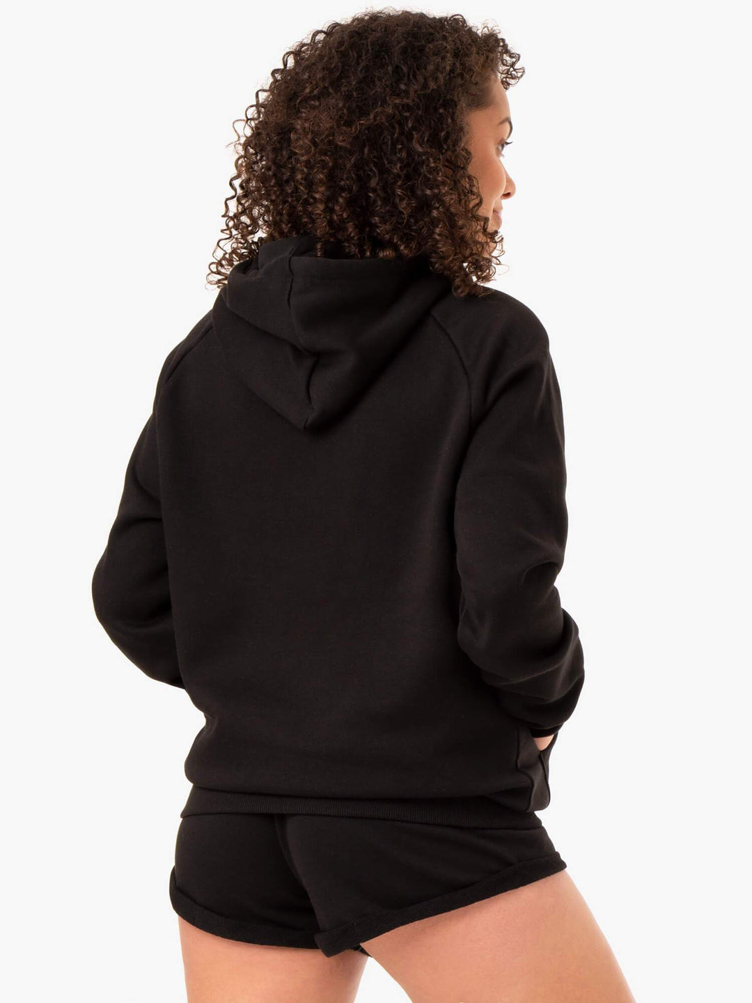 Off Duty Fleece Hoodie - Black Clothing Ryderwear 