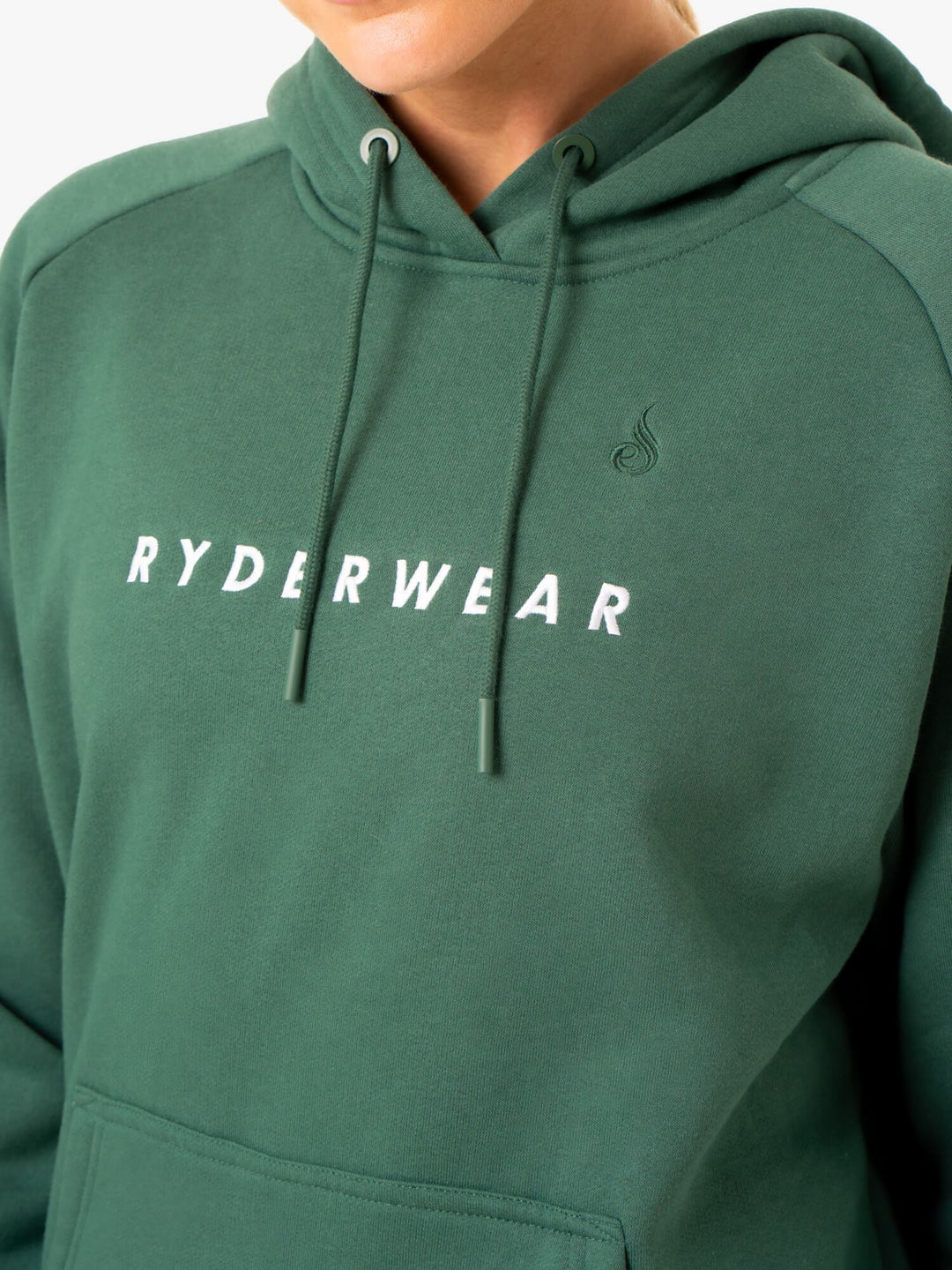 Off Duty Fleece Hoodie - Green Clothing Ryderwear 