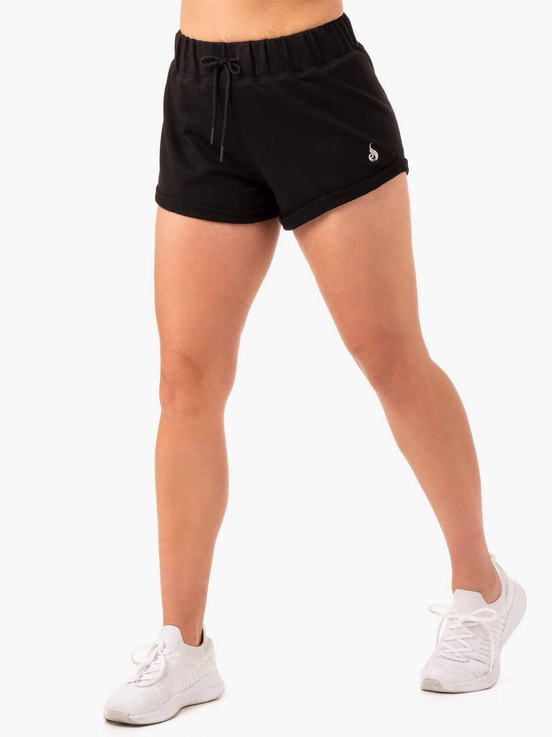 Off Duty Fleece Shorts - Black Clothing Ryderwear 