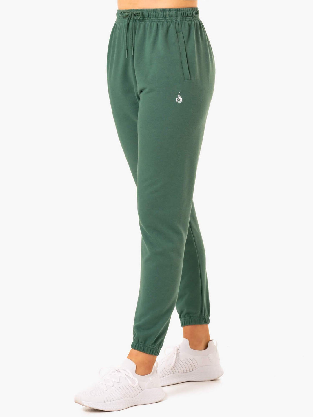 Off-Duty Fleece Track Pants - Green Clothing Ryderwear 