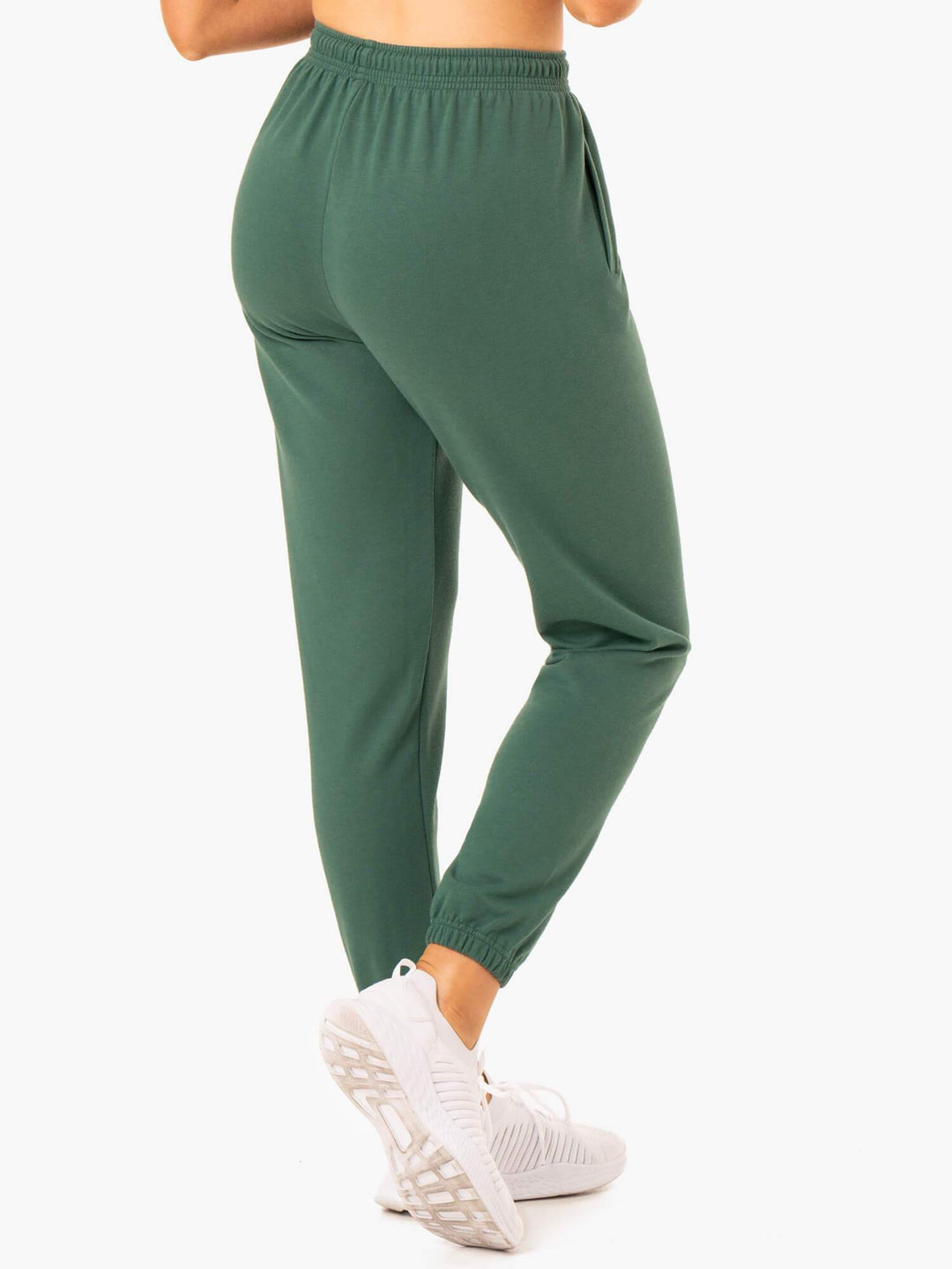 Off-Duty Fleece Track Pants - Green Clothing Ryderwear 