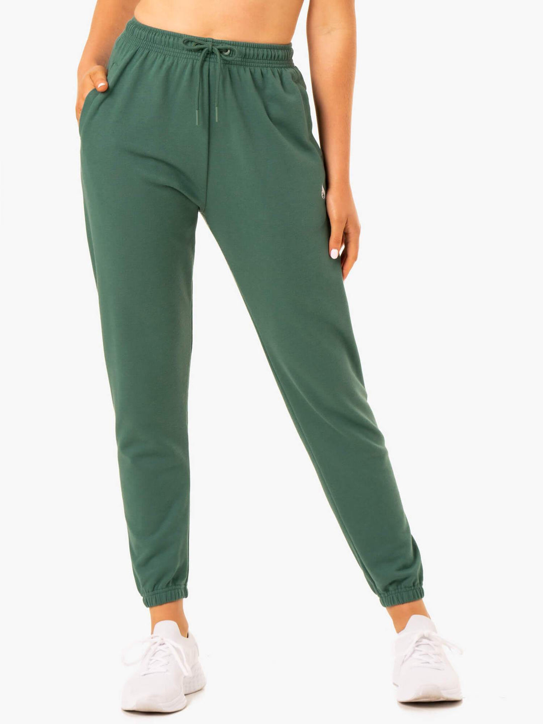 Off-Duty Fleece Track Pants - Green Clothing Ryderwear 