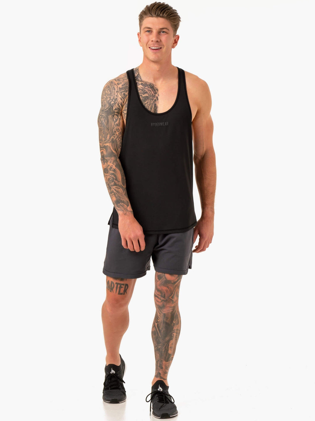 Optimal Mesh T-Back - Black Clothing Ryderwear 