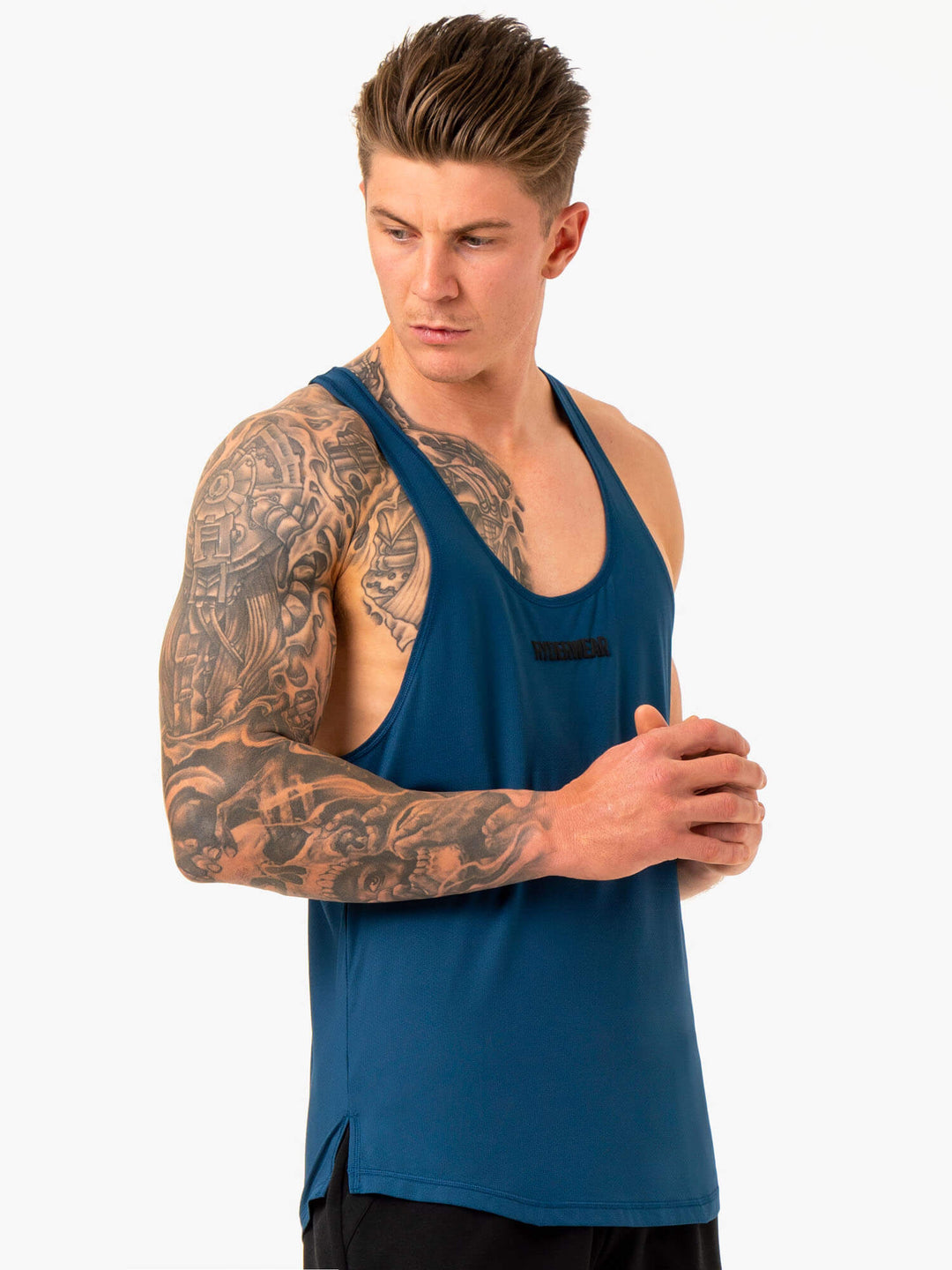 Optimal Mesh T-Back - Blue Clothing Ryderwear 