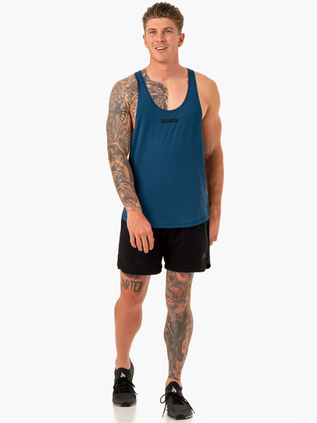 Optimal Mesh T-Back - Blue Clothing Ryderwear 