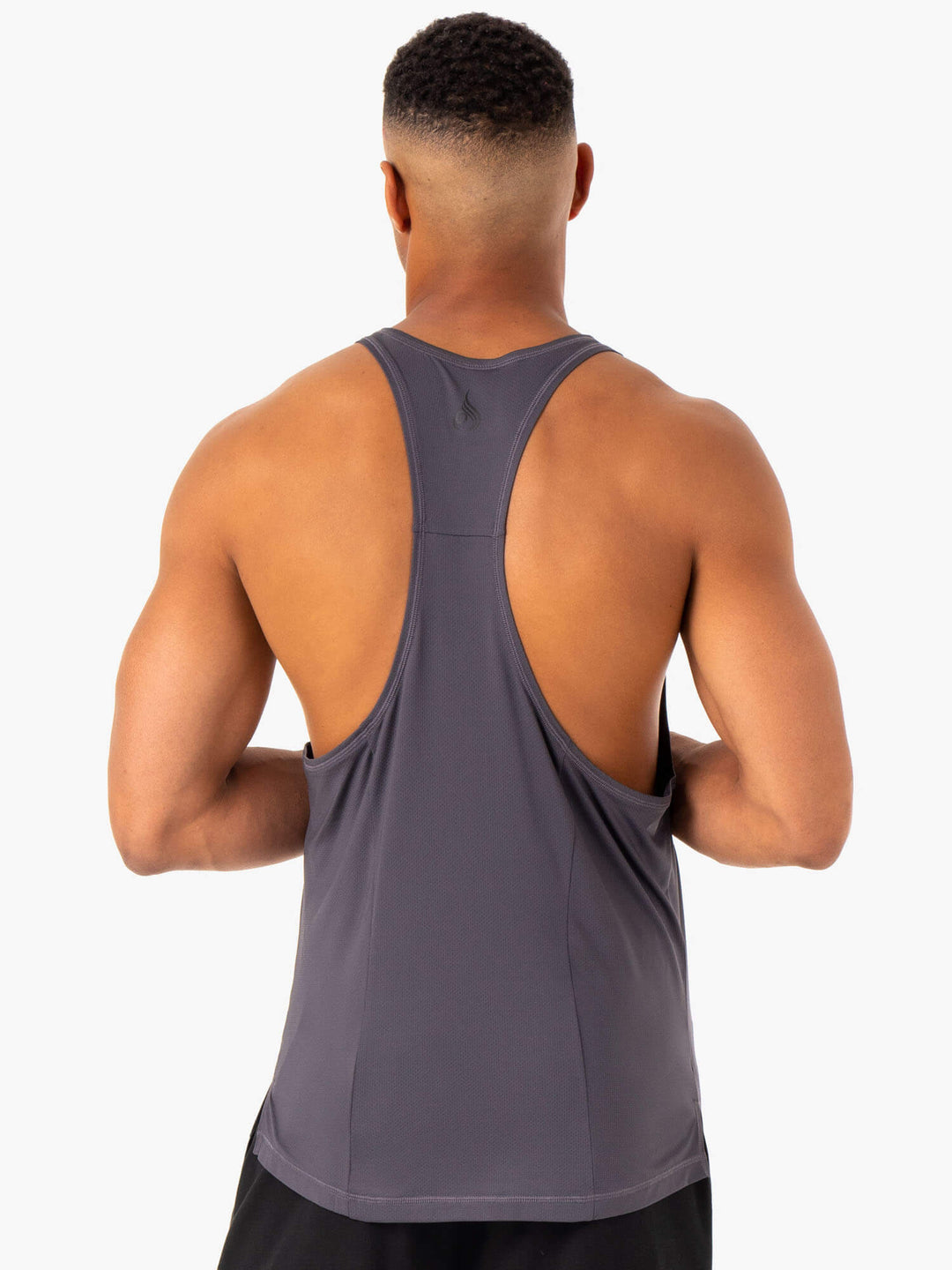 Optimal Mesh T-Back - Charcoal Clothing Ryderwear 