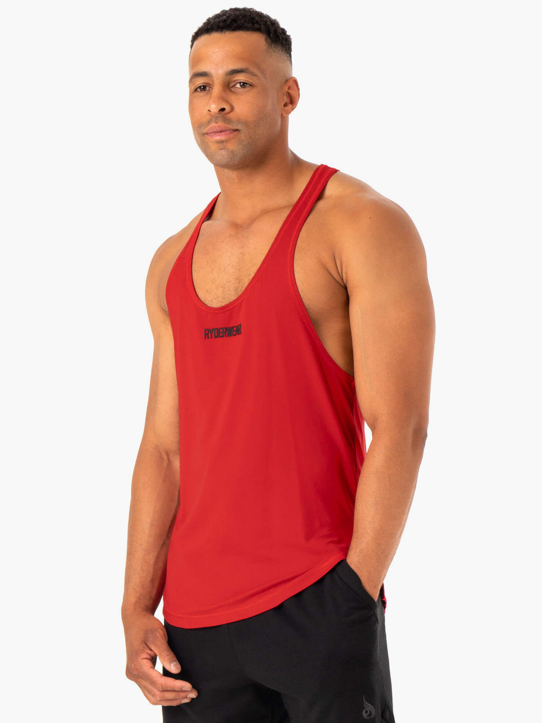 Optimal Mesh T-Back - Red Clothing Ryderwear 