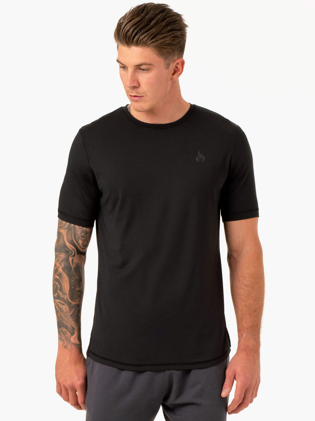 Optimal Mesh T-Shirt - Black Clothing Ryderwear 