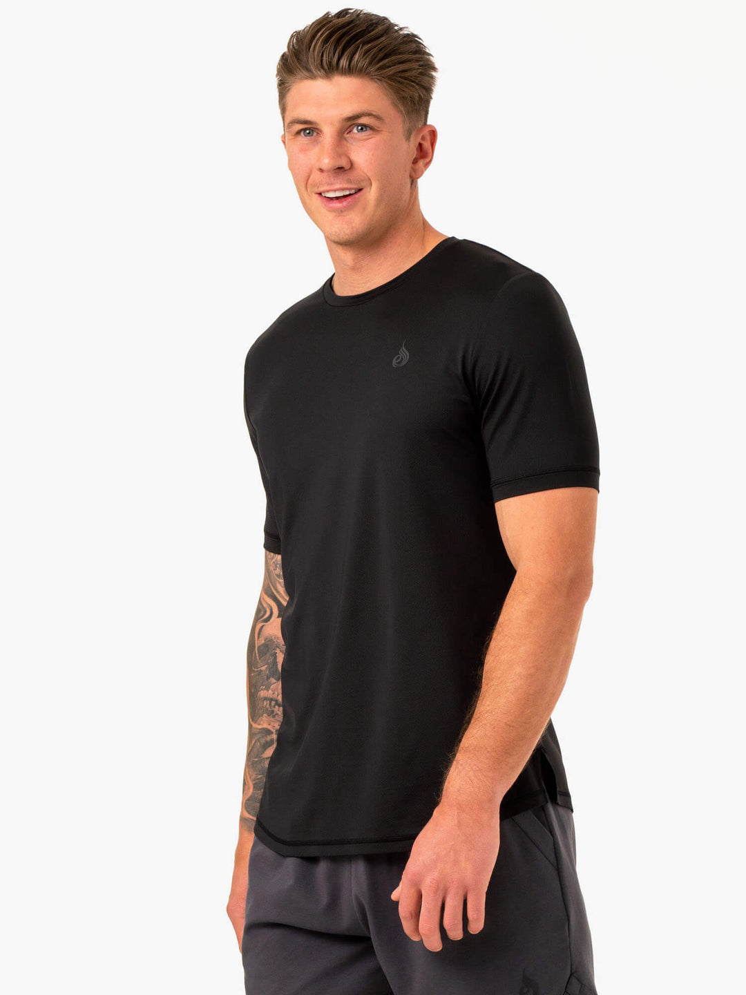 Optimal Mesh T-Shirt - Black Clothing Ryderwear 