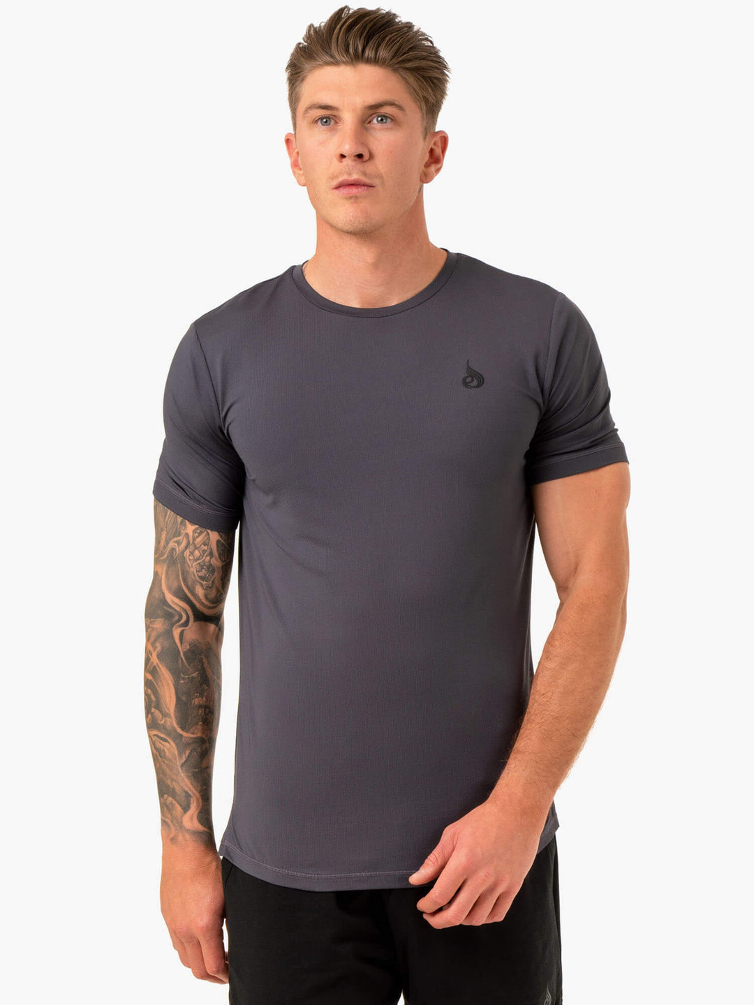 Optimal Mesh T-Shirt - Charcoal Clothing Ryderwear 