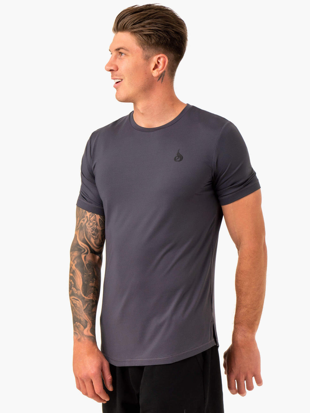 Optimal Mesh T-Shirt - Charcoal Clothing Ryderwear 