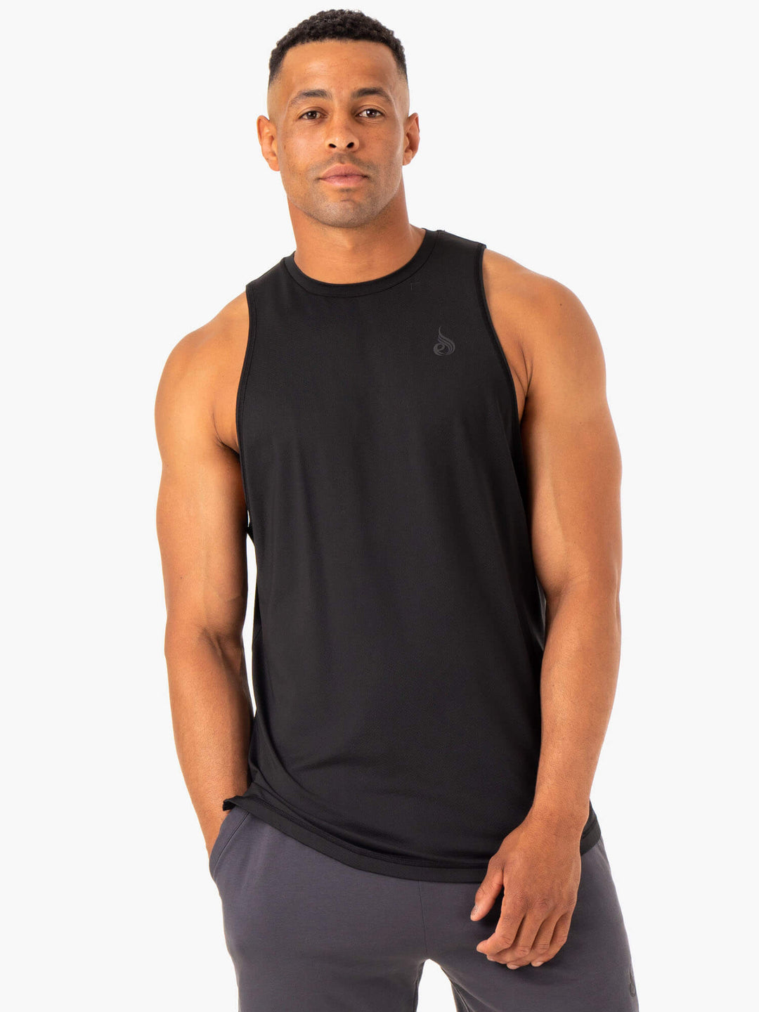 Optimal Mesh Tank - Black Clothing Ryderwear 