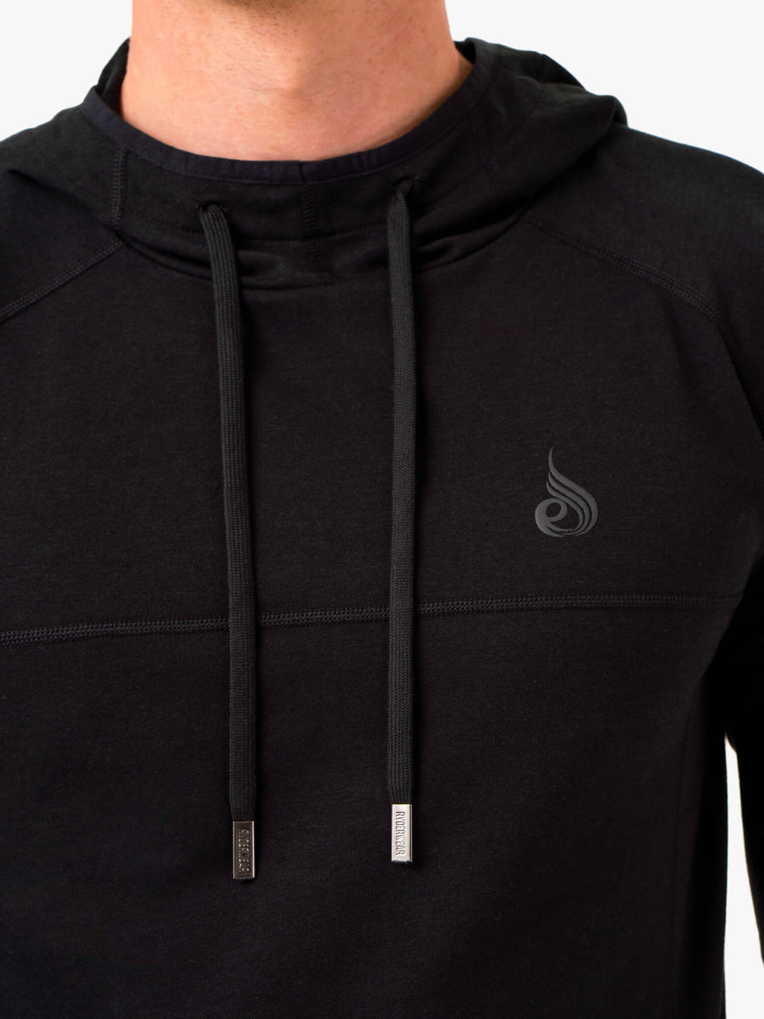 Optimal Pullover Hoodie - Black Clothing Ryderwear 