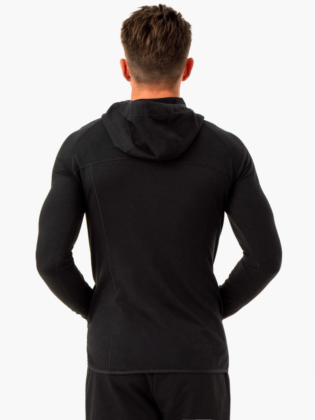 Optimal Pullover Hoodie - Black Clothing Ryderwear 