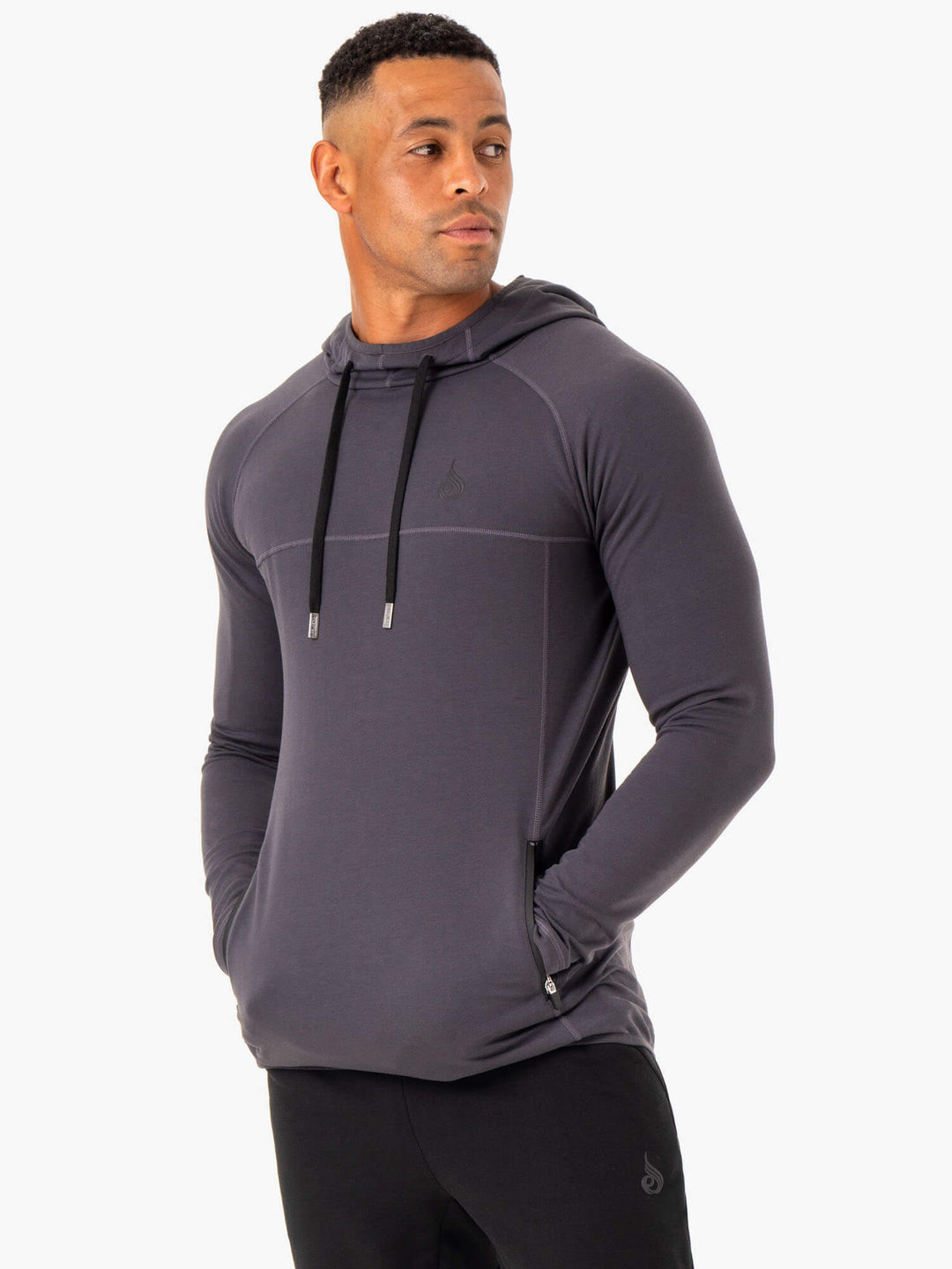 Optimal Pullover Hoodie - Charcoal Clothing Ryderwear 