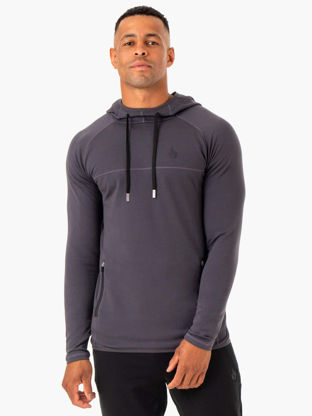 Optimal Pullover Hoodie - Charcoal Clothing Ryderwear 