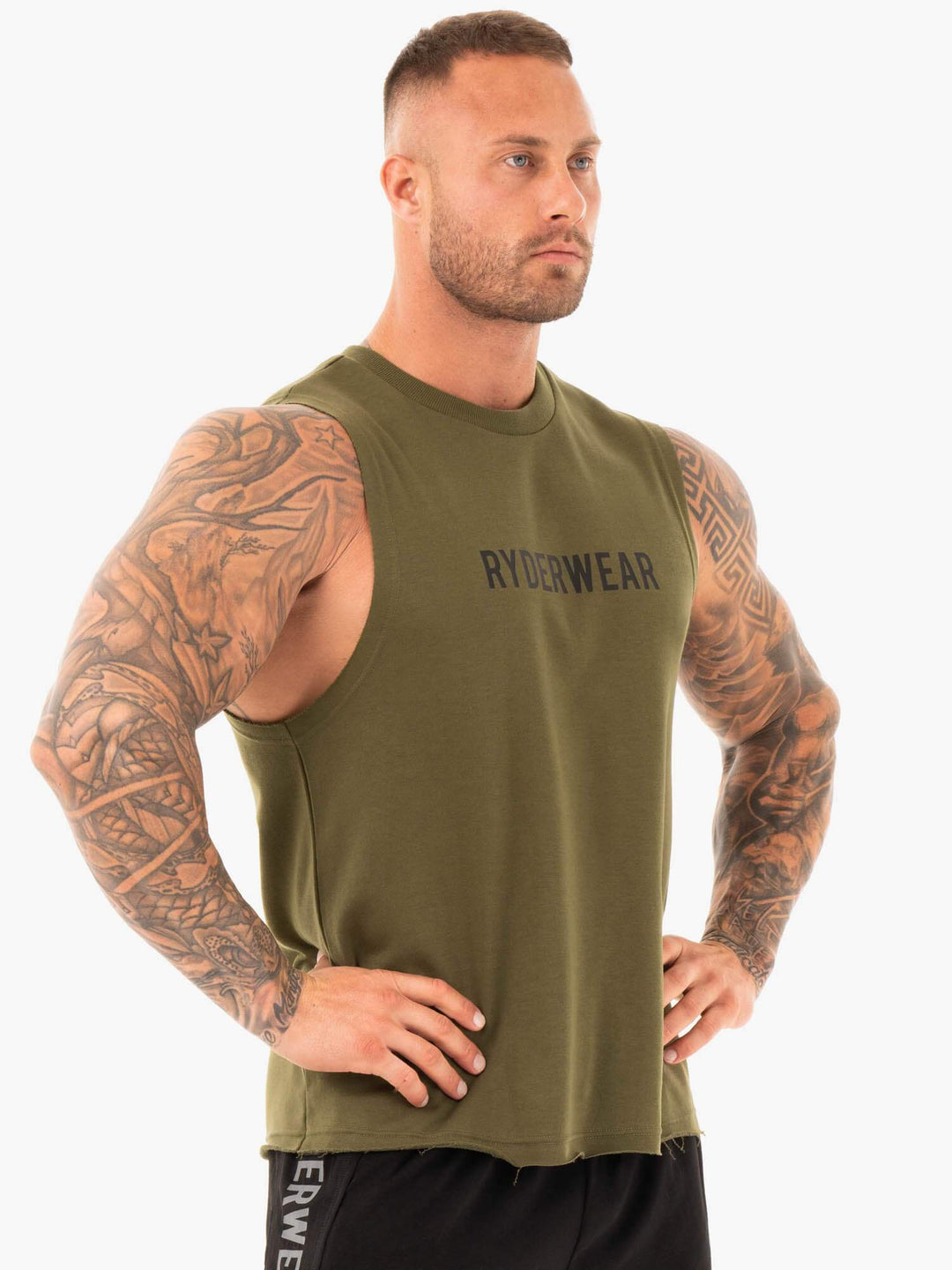 Performance Baller Tank - Khaki Clothing Ryderwear 