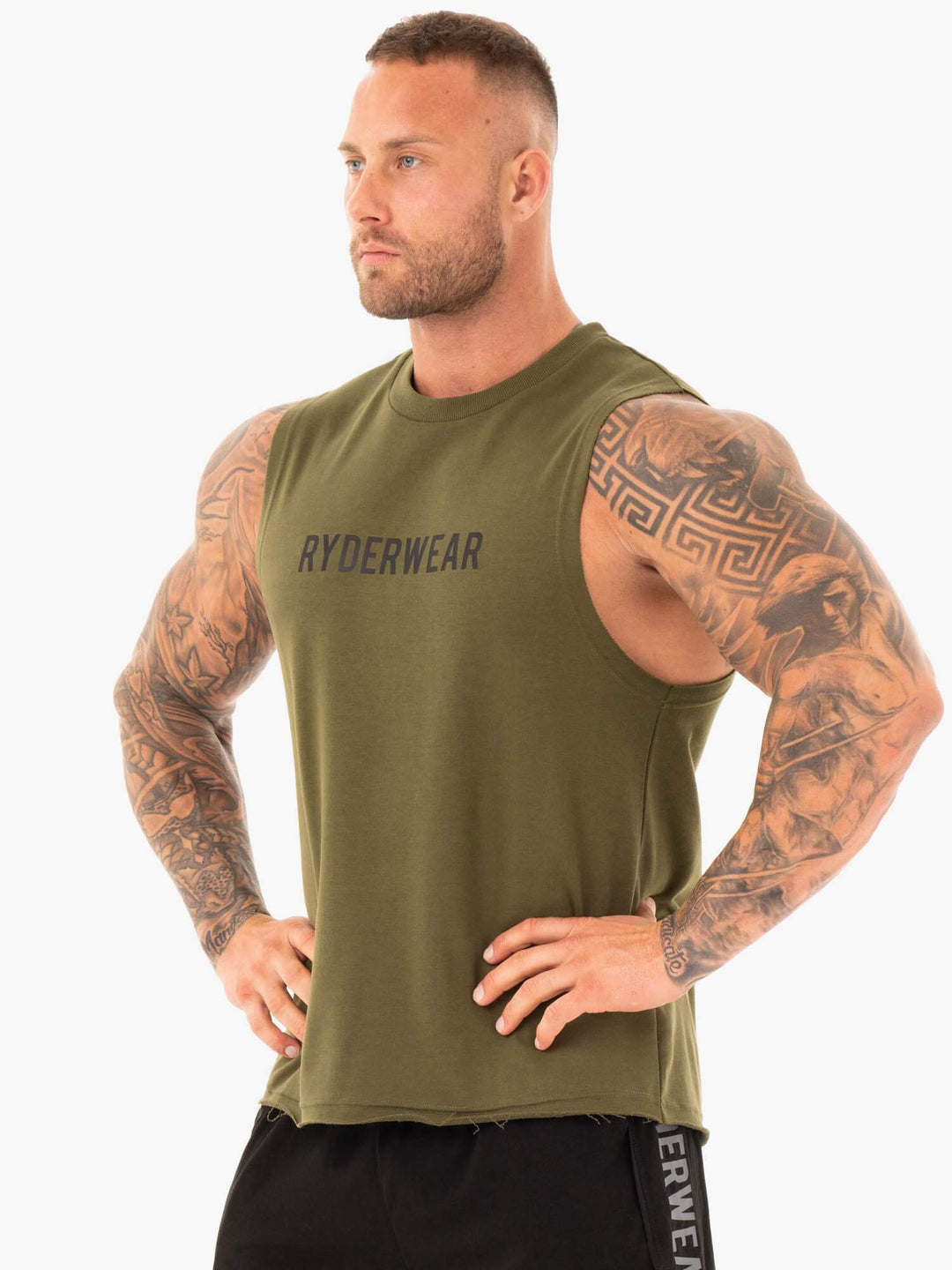 Performance Baller Tank - Khaki Clothing Ryderwear 