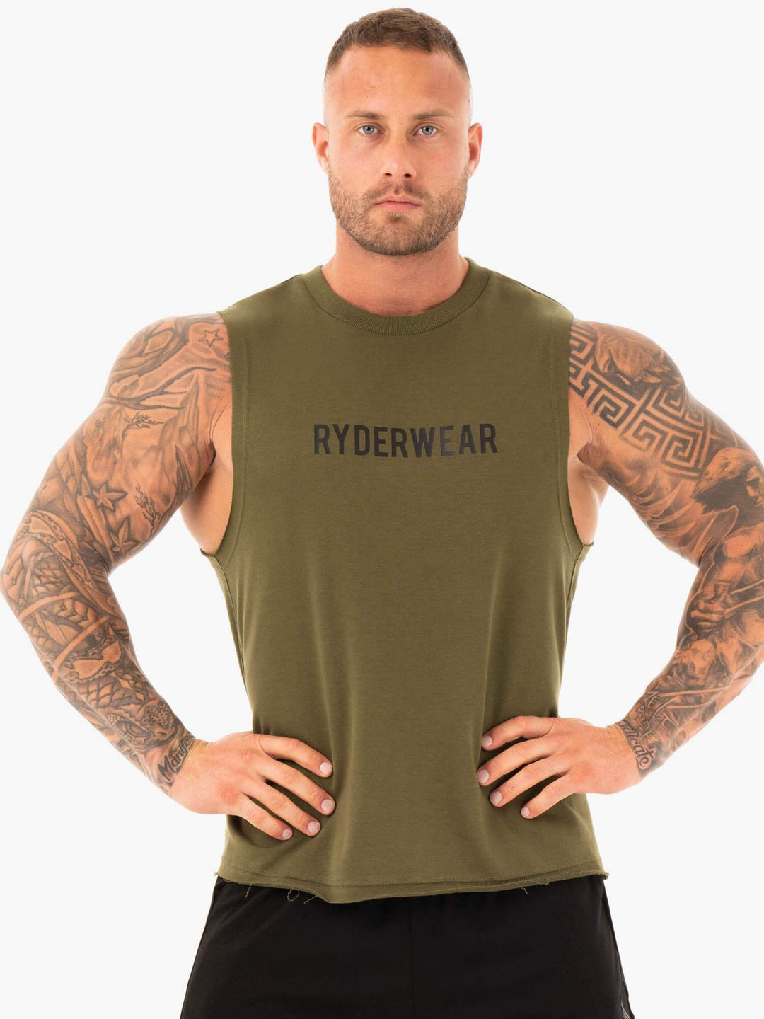 Performance Baller Tank - Khaki Clothing Ryderwear 