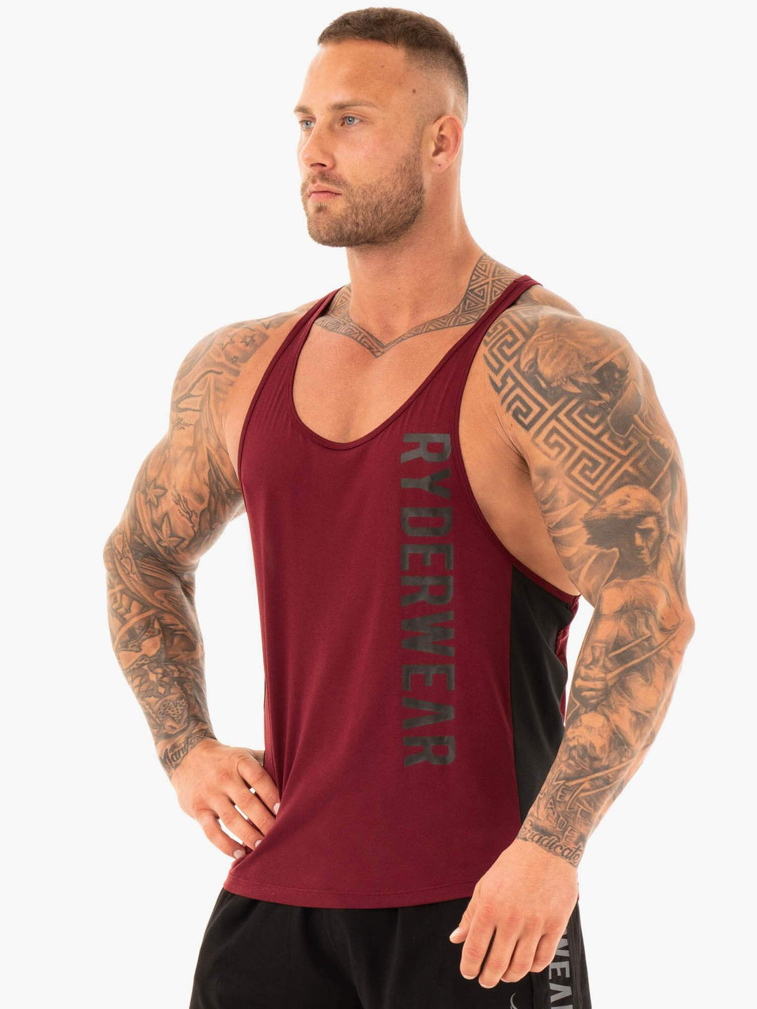 Performance Stringer - Burgundy Clothing Ryderwear 