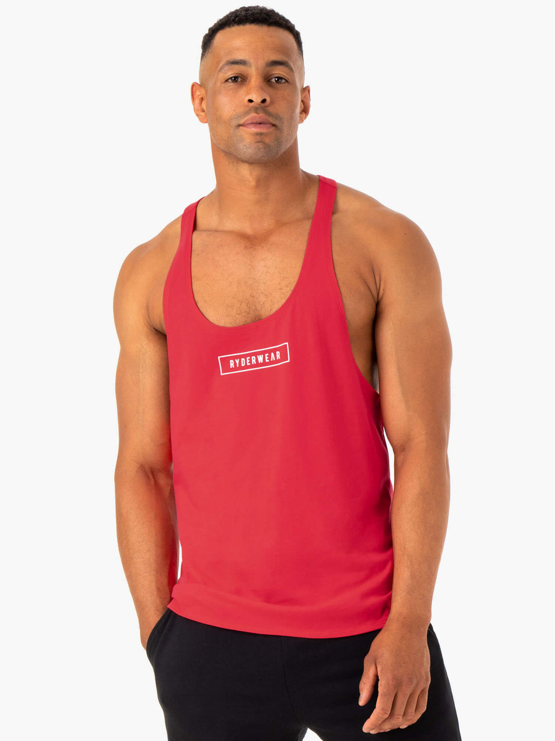 Recharge Stringer T-Back - Red Clothing Ryderwear 