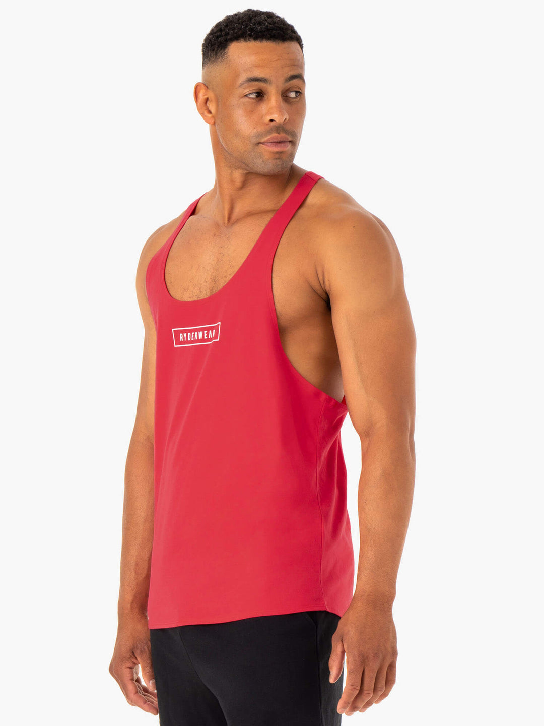 Recharge Stringer T-Back - Red Clothing Ryderwear 